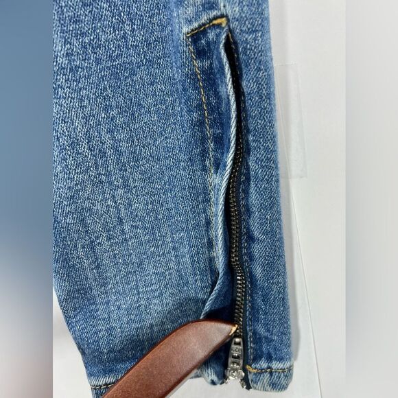 Anthropologie Pilcro High-Rise Ankle Zip Skinny Jeans Women's Size 28 - Picture 6 of 16